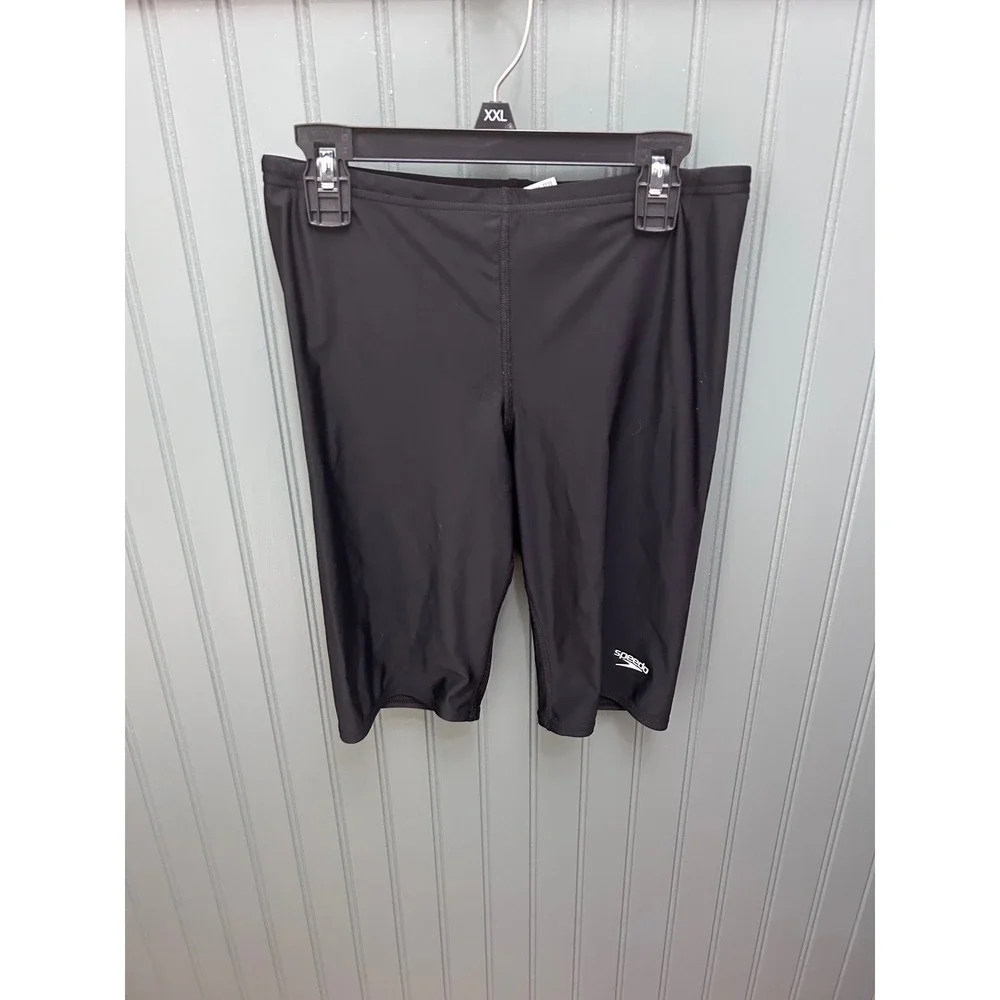 Speedo‎ Mens PowerFLEX Eco Jammer Swimsuit Black Size 32 825764H